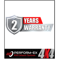PERFORM-EX 3" DPF BACK PIPE ONLY EXHAUST SYSTEM FITS MITSUBISHI TRITON MQ MR 2.4L 4N15 4CYL 3/2015-12/2023 (MI252-PO)