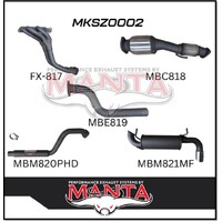 MANTA ENGINE BACK EXHAUST SYSTEM FITS SUZUKI JIMNY GJ JB741.5L 3 DOOR 1/2018-ON (MKSZ0002)