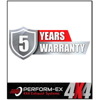PERFORM-EX 3" STAINLESS STEEL TURBO BACK EXHAUST SYSTEM WITH DPF DUMMY FITS MAZDA BT-50 RG 3.0L 4CYL 7/2020-ON - HOTDOG