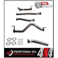 PERFORM-EX 3" STAINLESS STEEL TURBO BACK EXHAUST FITS NISSAN NAVARA D23 NP300 2.3L TD 4CYL 2015-ON - NO CAT/PIPE ONLY (NI221-POSS)