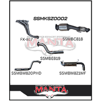 MANTA STAINLESS STEEL ENGINE BACK EXHAUST SYSTEM FITS SUZUKI JIMNY JB74 1.5L 3 DOOR 1/2018-ON (SSMKSZ0002)