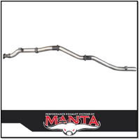 MANTA 4" STAINLESS STEEL DPF BACK EXHAUST SYSTEM FITS TOYOTA LANDCRUISER VDJ79R 4.5L V8 2016-2025 - PIPE ONLY (SSMKTY0191)