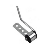 UNIVERSAL EXHAUST SWIVEL BRACKET 4 HOLES 8MM ROD (ZINC PLATED)