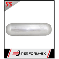 PERFORATED 409 STAINLESS STEEL HOTDOG 2.25" 57MM IN/OUT X 15" LONG (HD15225P-409)