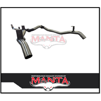 MANTA TWIN 3" STAINLESS STEEL TURBO BACK EXHAUST SYSTEM (DPF DELETE) FITS TOYOTA LANDCRUISER VDJ79R 4.5L V8 2016-2025 - NO CAT/HOTDOG (SSMKTY0132)