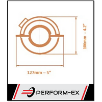 UNIVERSAL EURO 5 ROUND CAT CONVERTER - 2.5" (63MM) 400 CPSI WITH CENTRE O2 (SA5250R2C)