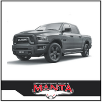 MANTA 3" STAINLESS STEEL CAT BACK EXHAUST FITS RAM 1500 DS 5.7L V8 1/2017-ON (SSMKRA0001)