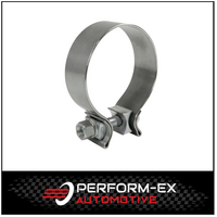 2" (51MM) STAINLESS STEEL EXHAUST PIPE CLAMP - ACCUSEAL SINGLE BOLT