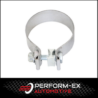 2.5" (63MM) ALUMINISED EXHAUST PIPE CLAMP - ACCUSEAL SINGLE BOLT