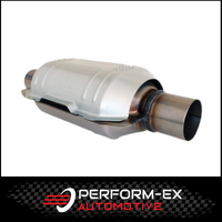 UNIVERSAL METALLIC EURO 2 OVAL CAT CONVERTER - 2.5" (63MM) 300 CPSI (CAT250MV)