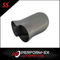 2 x 1.5" INLET 1.75" OUTLET 2 INTO 1 STAINLESS STEEL EXHAUST COLLECTOR CONE (CC200SS)