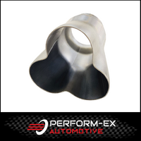 3 x 1.58" INLET 2" OUTLET 3 INTO 1 SS COLLECTOR CONE (CC304SS)
