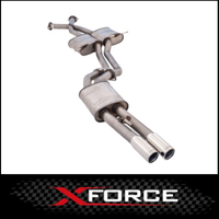 XFORCE TWIN 2.5" CATBACK 409 STAINLESS STEEL EXHAUST SYSTEM WITH MUFFLER REAR FITS HOLDEN COMMODORE VT VX VY VZ V8 SEDAN