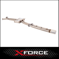 XFORCE TWIN 2.5" CATBACK 409 STAINLESS STEEL EXHAUST SYSTEM WITH STRAIGHT TAILPIPE REAR FITS HOLDEN COMMODORE VT VX VY VZ V8 SEDAN