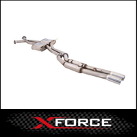 XFORCE TWIN 2.5" CATBACK 409 STAINLESS STEEL EXHAUST SYSTEM WITH HOTDOG REAR FITS HOLDEN COMMODORE VT VU VX VY VZ V8 WAGON/UTE