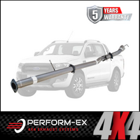 PERFORM-EX 3" STAINLESS STEEL DPF BACK EXHAUST SYSTEM FITS FORD RANGER PX 3.2L TD 10/2016-5/2022