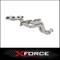 MERCEDES BENZ C63 AMG 2008-ON XFORCE 304 STAINLESS STEEL HEADERS 1 3/4" & HIGH FLOW 3" METALLIC CATS