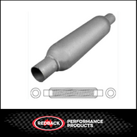 12" LONG X 2" 51MM IN/OUT REDBACK LOUVERED HOTDOG EXHAUST (HD12200)