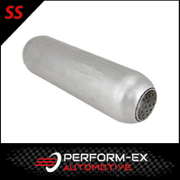 PERFORATED 409 STAINLESS STEEL HOTDOG 2.5" 63MM IN/OUT X 15" LONG (HD15250P-409)