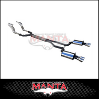 DPE BY MANTA 3" ENGINE BACK STAINLESS STEEL EXHAUST SYSTEM FITS HOLDEN COMMODORE VE VF 6.0L 6.2L V8 UTE (HOLK128U3-134C)