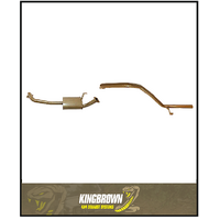 KING BROWN 2.5" ENGINE PIPE BACK EXHAUST KIT FITS TOYOTA LANDCRUISER HZJ80R 4.2L 1HZ 6CYL DIESEL 1/1990-12/1997 (KB12010-XXMX)