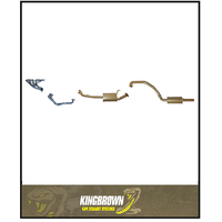 KING BROWN EXTRACTORS & 2.5" EXHAUST KIT FITS TOYOTA LANDCRUISER FZJ80R 4.5L 1FZ 6CYL PETROL 11/1992-2/1998 (KB12015-HXMR)