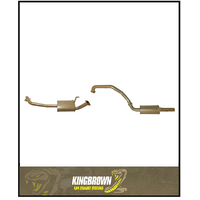 KING BROWN ENGINE PIPE BACK 2.5" EXHAUST KIT FITS TOYOTA LANDCRUISER FZJ80R 4.5L 1FZ 6CYL PETROL 11/1992-2/1998 (KB12015-XXMR)