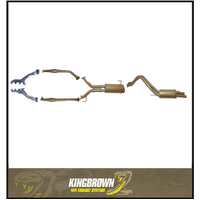 KING BROWN EXTRACTORS, CATS & 2.5" CATBACK EXHAUST SYSTEM FITS TOYOTA LANDCRUISER UZJ200R 4.7L V8 (KB12035-HCMR)