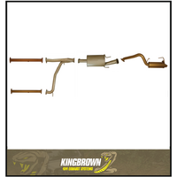 KING BROWN 3"  PRIMARY CAT BACK EXHAUST SYSTEM FITS NISSAN PATROL Y62 5.6L V8 (2 MUFFLER)