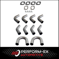 2 1/4" 57MM MILD STEEL MANDREL BEND KIT (2 x 180 4 x 90 4 x 45)