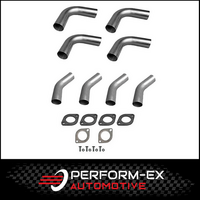 2.5" 63MM MILD STEEL MANDREL BEND KIT (4 x 90 4 x 45)