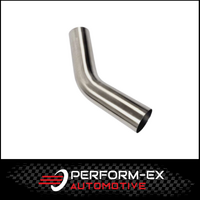 3" 76MM X 45 DEGREE MANDREL BEND 304 STAINLESS STEEL EXHAUST PIPE (MB30045-304B)