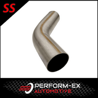 3" 76MM X 60° MANDREL BEND 409 STAINLESS STEEL EXHAUST PIPE (MB30060-409R)