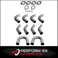 3" 76MM MILD STEEL MANDREL BEND KIT (2 x 180 4 x 90 4 x 45)