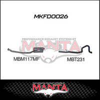 MANTA 2.5" CATBACK EXHAUST SYSTEM FITS FORD FAIRLANE NA NC 4.0L 6CYL (MKFD0026)