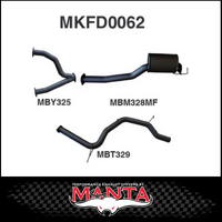 MANTA 3" CATBACK EXHAUST SYSTEM FITS FORD FALCON AU 5.0L V8 IRS SEDAN (MKFD0062)