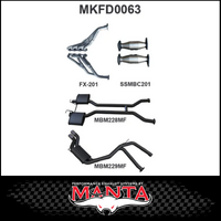 MANTA ENGINE BACK EXHAUST SYSTEM FITS FORD FALCON AU 5.0L V8 IRS SEDAN (MKFD0063)