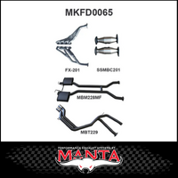 MANTA ENGINE BACK EXHAUST SYSTEM FITS FORD FALCON AU 5.0L V8 IRS SEDAN (MKFD0065)