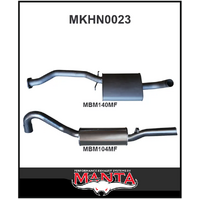 MANTA 2.5" CAT BACK EXHAUST SYSTEM FITS HOLDEN COMMODORE VL 5.0L V8 SEDAN