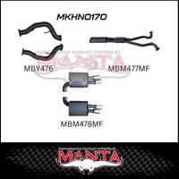 MANTA 3" CAT BACK EXHAUST SYSTEM FITS HOLDEN COMMODORE VE VF 6.0L 6.2L V8 SEDAN/WAGON (MKHN0170)