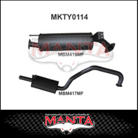 MANTA 2.5" ENGINE PIPE BACK EXHAUST SYSTEM FITS TOYOTA LANDCRUISER FZJ105R 4.5L 1FZ 1998-2002