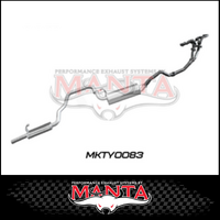 MANTA EXTRACTORS & 2.5"  EXHAUST SYSTEM FITS TOYOTA LANDCRUISER FZJ105R 4.5L 1FZ 1998-2002 (MKTY0083)
