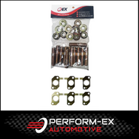 EXHAUST MANIFOLD GASKET, STUD & NUT KIT FITS TOYOTA LANDCRUISER HZJ75R 4.2L 1HZ