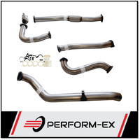 PERFORM-EX 3" STAINLESS STEEL PIPE ONLY TURBO BACK EXHAUST SYSTEM FITS NISSAN PATROL Y61 GU 4.2L TD UTE