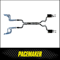 PACEMAKER HEADERS, CATS & 3" CAT BACK EXHAUST WITH QUAD TIPS FITS FORD MUSTANG FN 6TH GEN 5.0L V8 COYOTE 2018-2023 (PP4178-56)