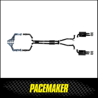 PACEMAKER ENGINE BACK EXHAUST SYSTEM FITS HOLDEN COMMODORE VE VF 6.0L 6.2L LS2 LS3 V8 UTE 7/2006-10/2017 (PP5381-67)