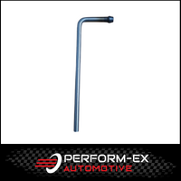 UNIVERSAL EXHAUST HANGER ROD 10MM X 300MM SINGLE HEAD 90° BEND STAINLESS STEEL