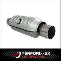 UNIVERSAL EURO 6 ROUND CAT CONVERTER - 2.25" (57MM) 400 CPSI WITH CENTRE O2 (SA6225R2C)
