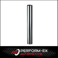 CHROME EXHAUST STACK STRAIGHT CUT 3.5" OD WITH PLAIN INLET