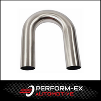 1.58" 41MM X 180 DEGREE MANDREL BEND 304 STAINLESS STEEL EXHAUST PIPE (SSB158180-304)